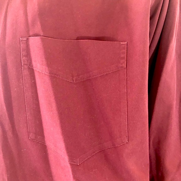 Gap men’s burgundy long sleeve Size XL Classic Fit 100% cotton blends - Picture 3 of 4